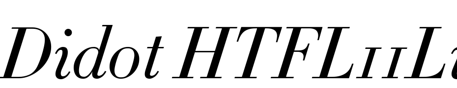 Didot HTF L11 Light Ital cкачати шрифт безкоштовно